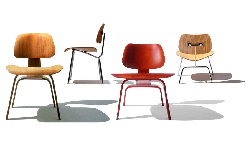 Eames Molded Plywood Chairs by Herman Miller for sale at Home Resource Modern Furniture Store Sarasota Florida