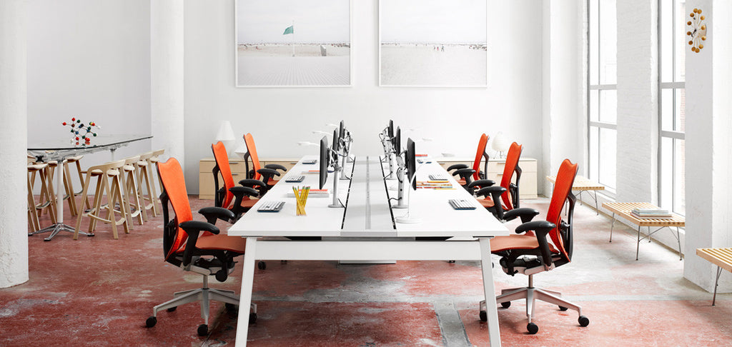 Herman Miller Mirra 2 office chair with ergonomic, modern design and dynamic support, available at Home Resource Sarasota Florida. by Herman Miller for sale at Home Resource Modern Furniture Store Sarasota Florida