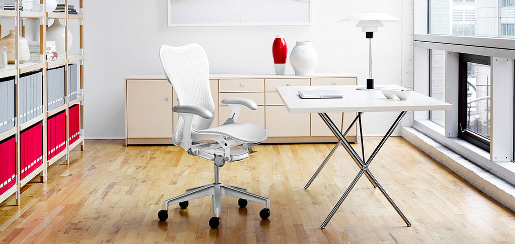 Herman Miller Mirra 2 office chair with ergonomic, modern design and dynamic support, available at Home Resource Sarasota Florida. by Herman Miller for sale at Home Resource Modern Furniture Store Sarasota Florida