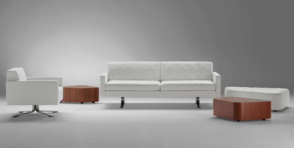 The Kennedee sofa by Poltrona Frau features elegant modular design with fine leather upholstery, modern quilting, and craftsmanship. Perfect for a sophisticated living room. by Poltrona Frau for sale at Home Resource Modern Furniture Store Sarasota Florida