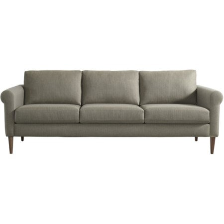 Rolled Arm Sofa by American Leather