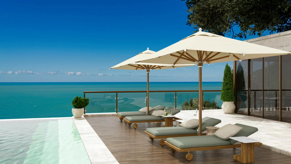 Ocean Master Max Northstar Nautical Teak by TUUCI for sale at Home Resource Modern Furniture Store Sarasota Florida