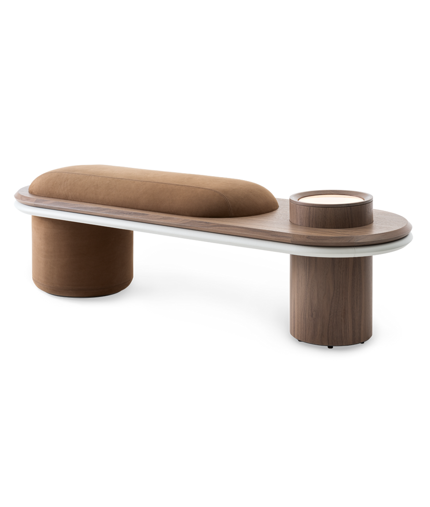 Liz-bench  by Giorgetti, available at the Home Resource furniture store Sarasota Florida