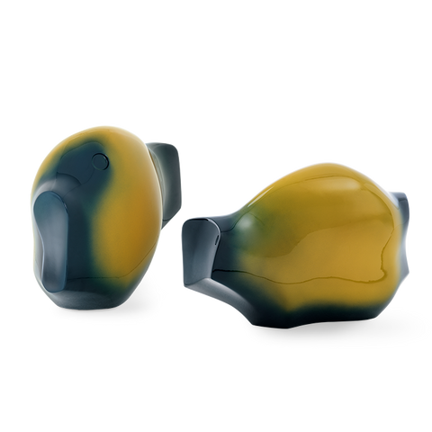 Hakura fish-sculpture by Giorgetti – handcrafted fiberglass sculpture with a mesmerizing gradient, Italian-made, designed for living room spaces, available at Home Resource of Sarasota Florida. by Giorgetti