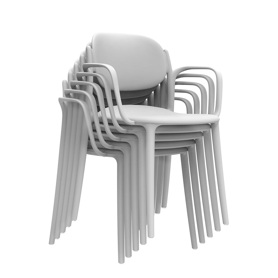 BOY STACKABLE ARM & SIDE CHAIR by Janus et Cie for sale at Home Resource Modern Furniture Store Sarasota Florida