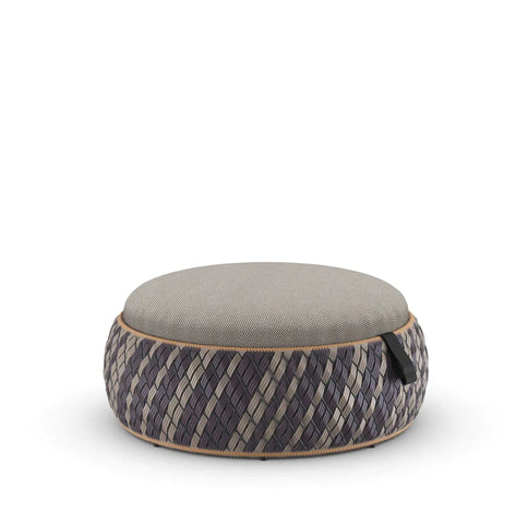 DALA LOUNGE CHAIR & FOOTSTOOL by Dedon