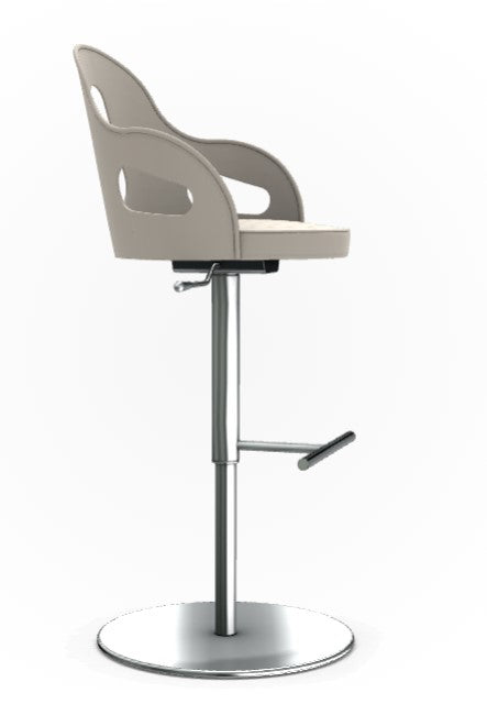 Giorgetti Dora barstool – a handcrafted Italian-made barstool with luxury, contemporary style, and sophistication, perfect for any bar. by Giorgetti for sale at Home Resource Modern Furniture Store Sarasota Florida