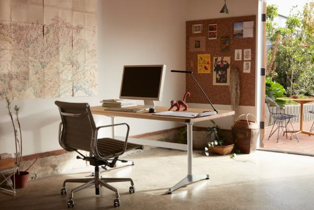 Herman Miller Eames Aluminum Management Chair, iconic ergonomic office design with modern sophistication, available at Home Resource Sarasota. by Herman Miller for sale at Home Resource Modern Furniture Store Sarasota Florida