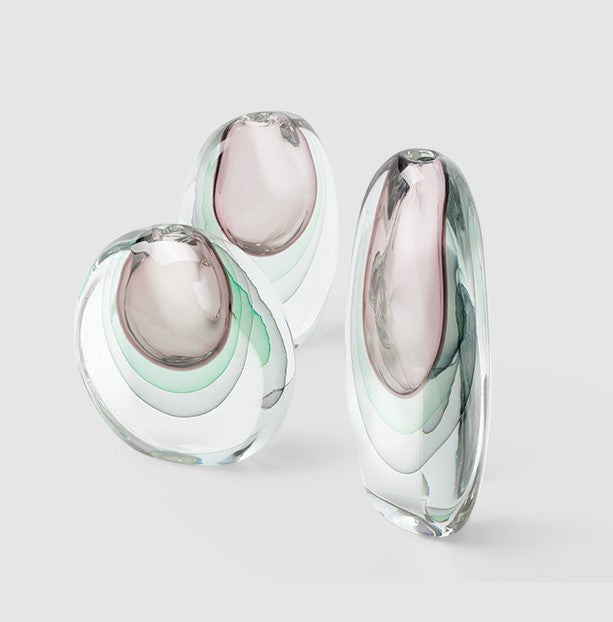 Giorgetti Essence vases – handcrafted blown glass accessories with Italian-made quality and modern design, adding sophistication to your living room. by Giorgetti for sale at Home Resource Modern Furniture Store Sarasota Florida