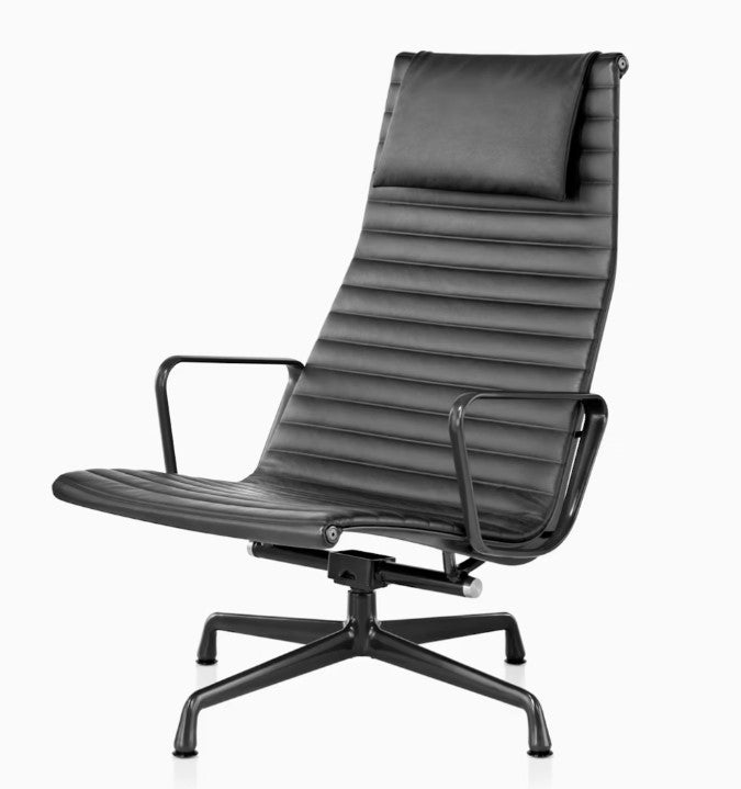 Eames Aluminum Group Lounge Chair by Herman Miller, modern outdoor chair with cast aluminum frame and iconic design, available at Home Resource Sarasota. by Herman Miller for sale at Home Resource Modern Furniture Store Sarasota Florida