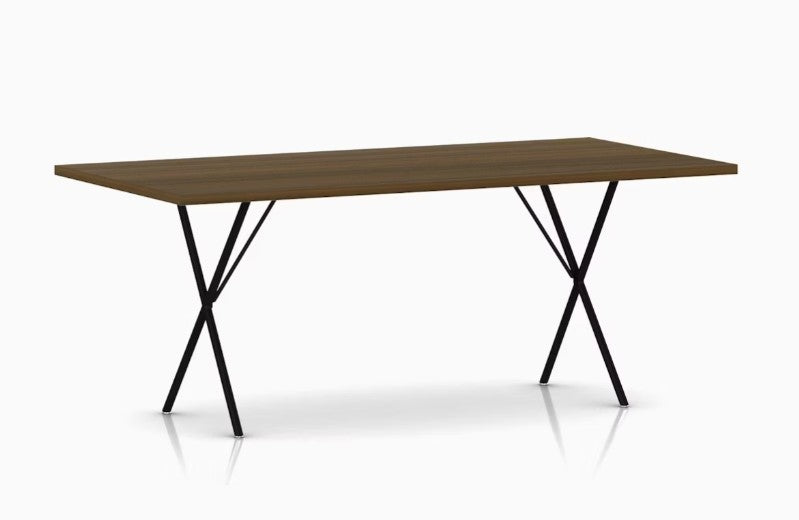 Herman Miller Nelson X-Leg Table, a modern dining room table with ergonomic design. Available at Home Resource Sarasota Florida. by Herman Miller for sale at Home Resource Modern Furniture Store Sarasota Florida