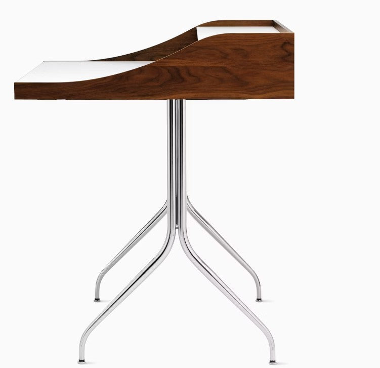 Herman Miller Furniture Swag Leg Desk with iconic modern design, ergonomic features, and versatile use for offices or homes, available at Home Resource of Sarasota, Florida. by Herman Miller for sale at Home Resource Modern Furniture Store Sarasota Florida