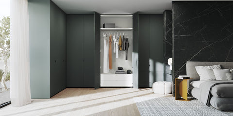 Interlübke’s collect plus wardrobe in a bedroom setting, showcasing handcrafted German design and timeless elegance. Available at Home Resource of Sarasota Florida.
 by INTERLUBKE