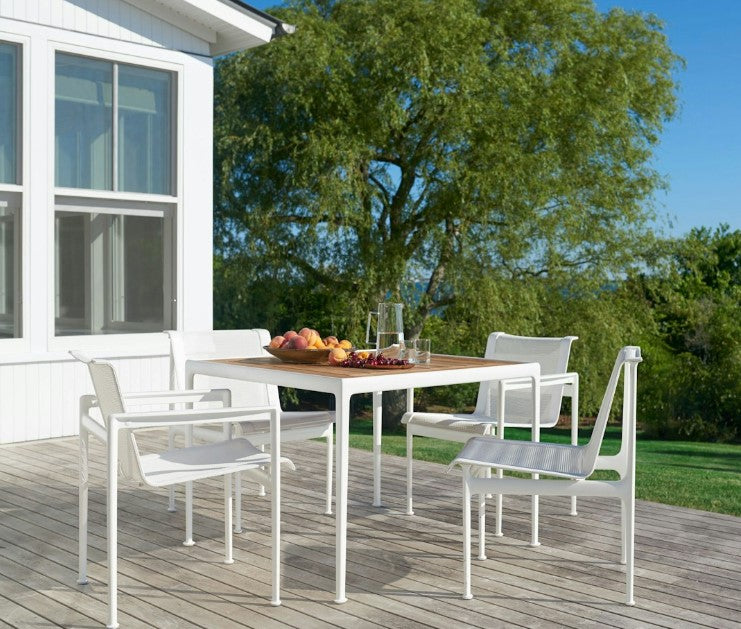 Knoll 1966 Collection Dining Chair featuring timeless design, weather-resistant materials, and customizable color options for modern dining rooms and outdoor spaces. by Knoll for sale at Home Resource Modern Furniture Store Sarasota Florida