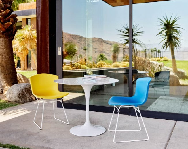 Knoll Bertoia Molded Shell Side Chair featuring iconic mid-century modern design, vibrant color options, and timeless sophistication for living rooms. by Knoll for sale at Home Resource Modern Furniture Store Sarasota Florida