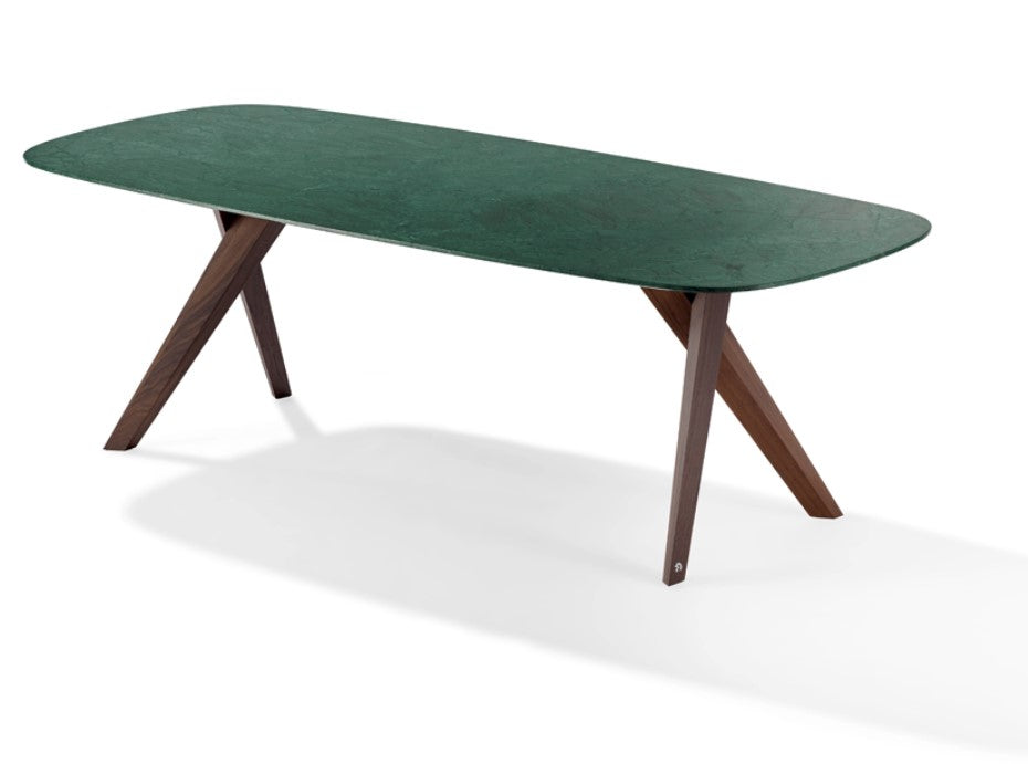 LOPE by Draenert features a natural stone top and striking solid wood legs, offering a contemporary sculptural design. Available at Home Resource Sarasota.
 by DRAENERT for sale at Home Resource Modern Furniture Store Sarasota Florida