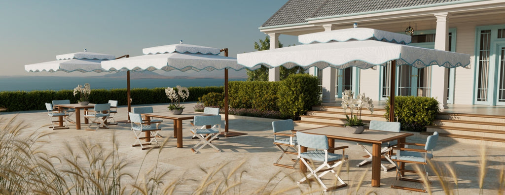 Ocean Master MAX Cupola Cantilever Umbrella by TUUCI for sale at Home Resource Modern Furniture Store Sarasota Florida