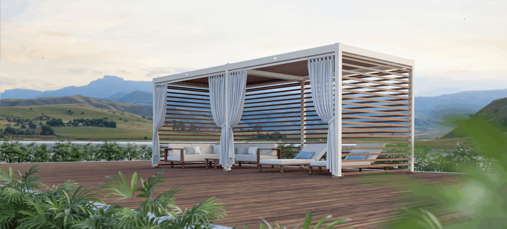 Ocean Master M1 Plus Solanox Pergola by TUUCI for sale at Home Resource Modern Furniture Store Sarasota Florida