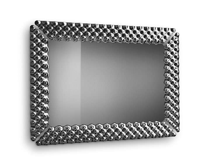 Pop TV fused glass mirror  by FIAM, available at the Home Resource furniture store Sarasota Florida