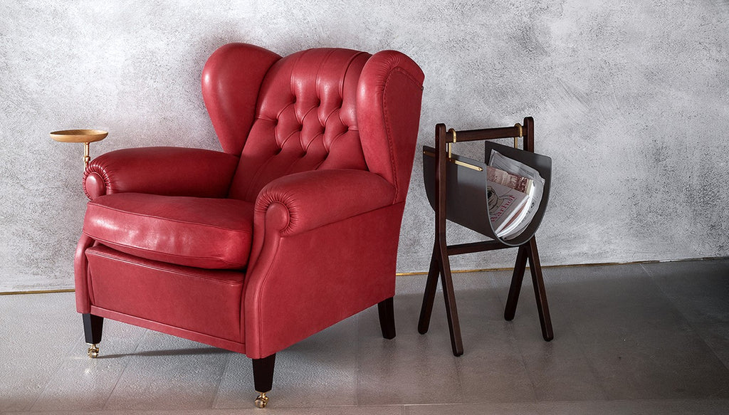 Luxurious Poltrona Frau 1919 Armchair in fine leather, showcasing elegant craftsmanship and modern design. Available at Home Resource, Sarasota, Florida
 by Poltrona Frau for sale at Home Resource Modern Furniture Store Sarasota Florida