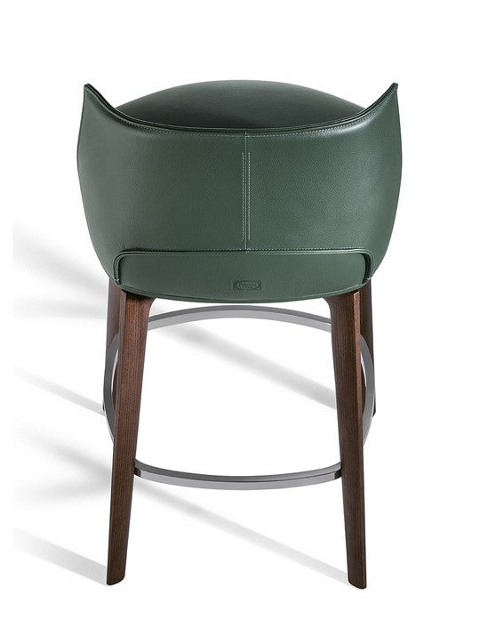 Poltrona Frau Archibald Stools, featuring fine leather or fabric seats, wooden or metal bases, and elegant Italian design for luxurious comfort in any living room setting.
 by Poltrona Frau for sale at Home Resource Modern Furniture Store Sarasota Florida