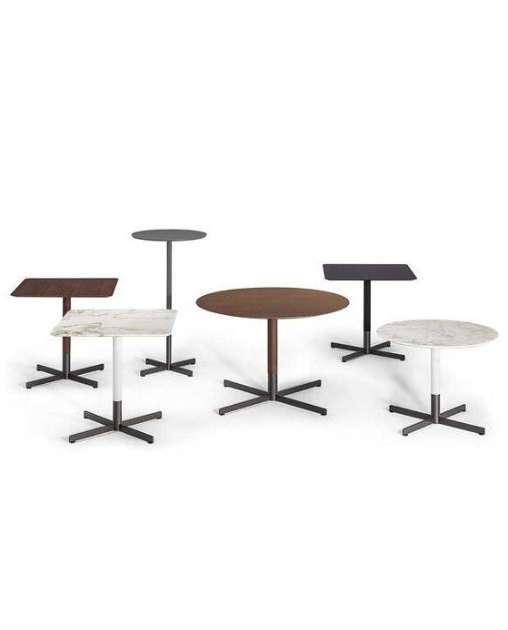 Bob Bistrot dining table by Poltrona Frau, showcasing Italian craftsmanship and luxurious design, made with fine materials. Available at Home Resource of Sarasota, Florida.
 by Poltrona Frau for sale at Home Resource Modern Furniture Store Sarasota Florida