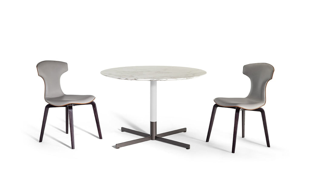 Bob Bistrot dining table by Poltrona Frau, showcasing Italian craftsmanship and luxurious design, made with fine materials. Available at Home Resource of Sarasota, Florida.
 by Poltrona Frau for sale at Home Resource Modern Furniture Store Sarasota Florida