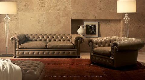 Poltrona Frau Chester One sofa, fine leather upholstery, luxurious and elegant design. Available at Home Resource of Sarasota, Florida.
 by Poltrona Frau