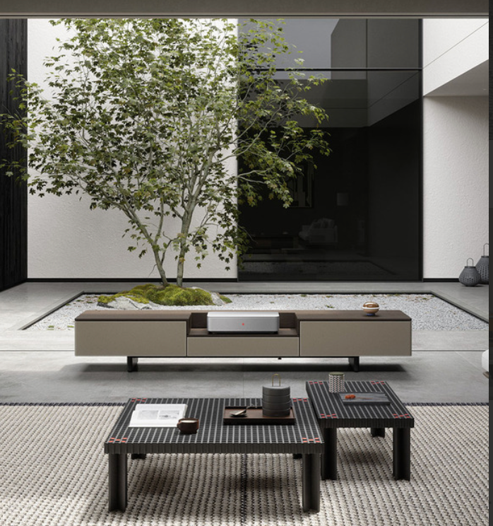 Fidelio Media Console by Poltrona Frau for sale at Home Resource Modern Furniture Store Sarasota Florida