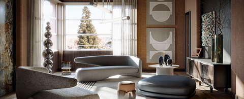 Giorgetti Seidon Couch by Giorgetti