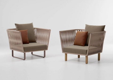 Bitta Club Armchair Bela Rope by Kettal