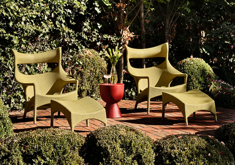 Drum Side Table by Janus et Cie