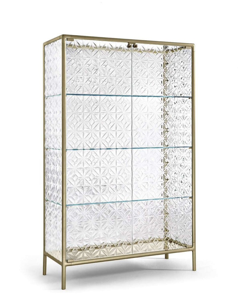 Echo display cabinet  by FIAM, available at the Home Resource furniture store Sarasota Florida