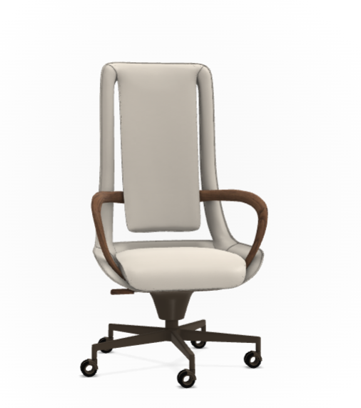 Giorgetti Clip chair – a luxurious Italian-made office chair, merging aesthetic style and practicality with functional elegance and sophistication. by Giorgetti for sale at Home Resource Modern Furniture Store Sarasota Florida