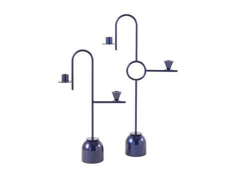 Blue Candleholders by Cappellini