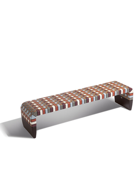 Brera 90th Anniversary Edition bench  by Poltrona Frau, available at the Home Resource furniture store Sarasota Florida