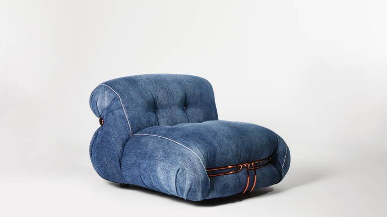 Sorianna denim  by Cassina, available at the Home Resource furniture store Sarasota Florida