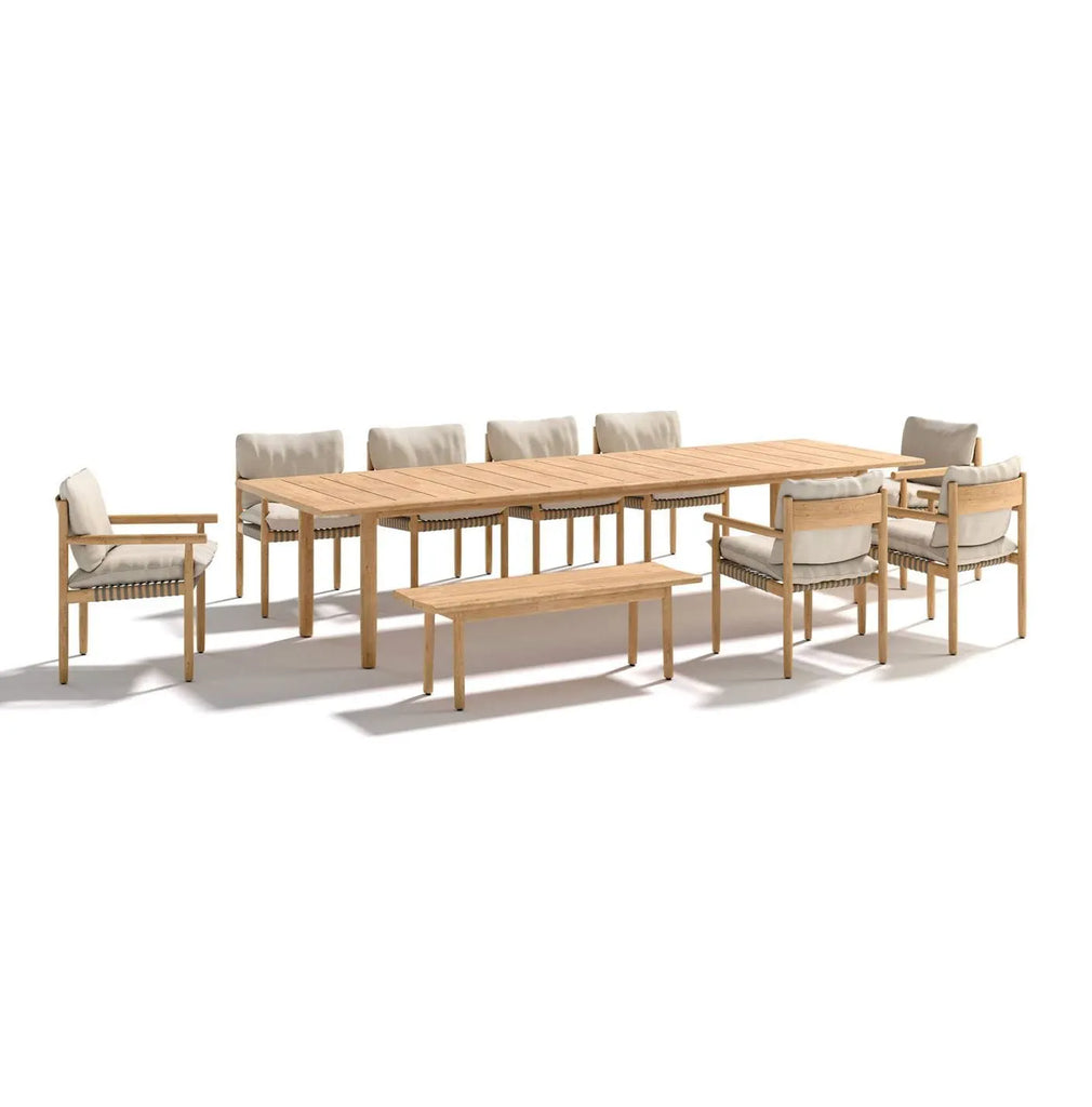 TIBBO BENCH by Dedon for sale at Home Resource Modern Furniture Store Sarasota Florida