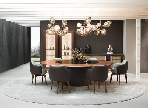Fang Table by Giorgetti – Italian-made, handcrafted table with contemporary style, showcasing elegant contrasts and functional luxury in your living room.
 by Giorgetti