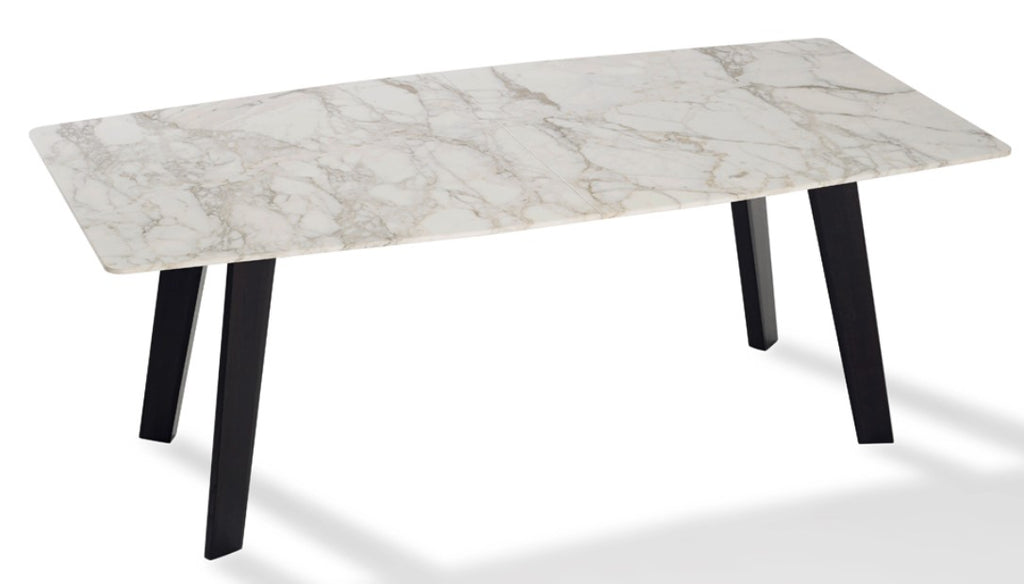 FONTANA Dining Table by Draenert features a trapezoidal natural stone top and innovative synchronous extension mechanism. Available at Home Resource Sarasota.
 by DRAENERT for sale at Home Resource Modern Furniture Store Sarasota Florida