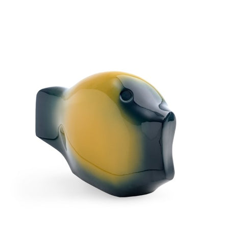 Hakura fish-sculpture by Giorgetti – handcrafted fiberglass sculpture with a mesmerizing gradient, Italian-made, designed for living room spaces, available at Home Resource of Sarasota Florida. by Giorgetti