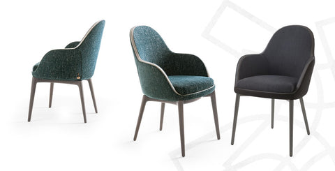Lunaria chair by Giorgetti – Sculptural, Italian-made chair for luxury living rooms, with modern Italian design and functional elegance. Available at Home Resource of Sarasota Florida. by Giorgetti
