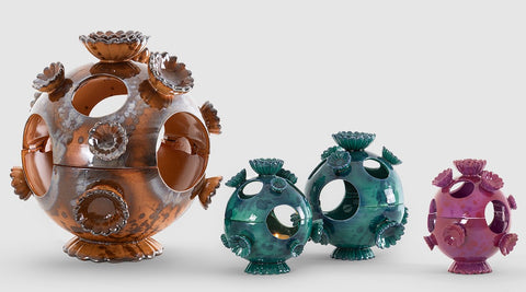 Marimo sculpture by Giorgetti – Italian-made floral-inspired flower holder in contemporary design, handcrafted for sophistication and quality. Available at Home Resource of Sarasota Florida. by Giorgetti