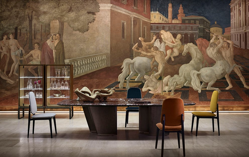 Mistral table by Giorgetti – Italian-made dining room table with luxury, contemporary design and functional elegance. Available at Home Resource of Sarasota Florida. by Giorgetti for sale at Home Resource Modern Furniture Store Sarasota Florida