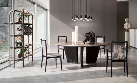 Mistral table by Giorgetti – Italian-made dining room table with luxury, contemporary design and functional elegance. Available at Home Resource of Sarasota Florida. by Giorgetti