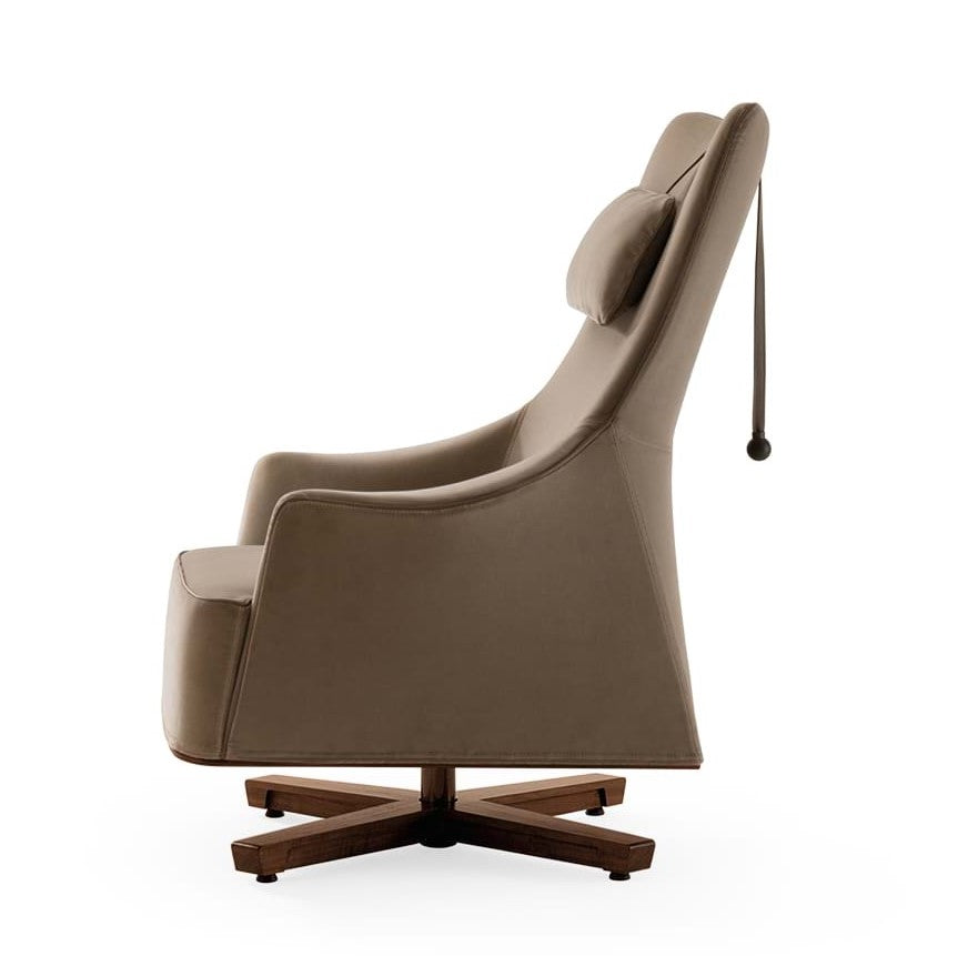 Mobius 2014 wing chair by Giorgetti – Italian-made, luxury, functional elegance, and contemporary style for your living room or office. Available at Home Resource of Sarasota Florida. by Giorgetti for sale at Home Resource Modern Furniture Store Sarasota Florida
