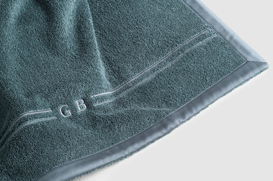 Monogram collection by Giorgetti – Italian-made luxury bedroom linens with 100% cotton satin, sophisticated double "cordonetto" stitching, and personalized embroidery. Available at Home Resource of Sarasota Florida. by Giorgetti for sale at Home Resource Modern Furniture Store Sarasota Florida