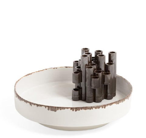 Oasi tray by Giorgetti – Italian-made accessory with luxury and modern Italian design. Perfect for botanical arrangements. Available at Home Resource of Sarasota Florida. by Giorgetti