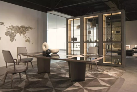Oli bookcase by Giorgetti – Italian-made with luxury, functional elegance, and contemporary design. Available at Home Resource of Sarasota Florida. by Giorgetti
