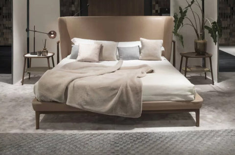 Pegaso bed by Giorgetti – Italian-made, contemporary bed with luxury, functional elegance, and sophistication. Available at Home Resource of Sarasota Florida. by Giorgetti
